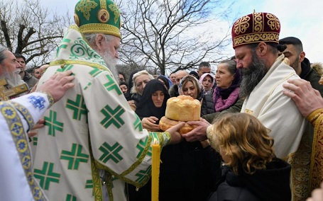 Слава Манастира Св. Спиридона на Паштровској гори; богослужили Митрополит Јоаникије и Владика Иларион